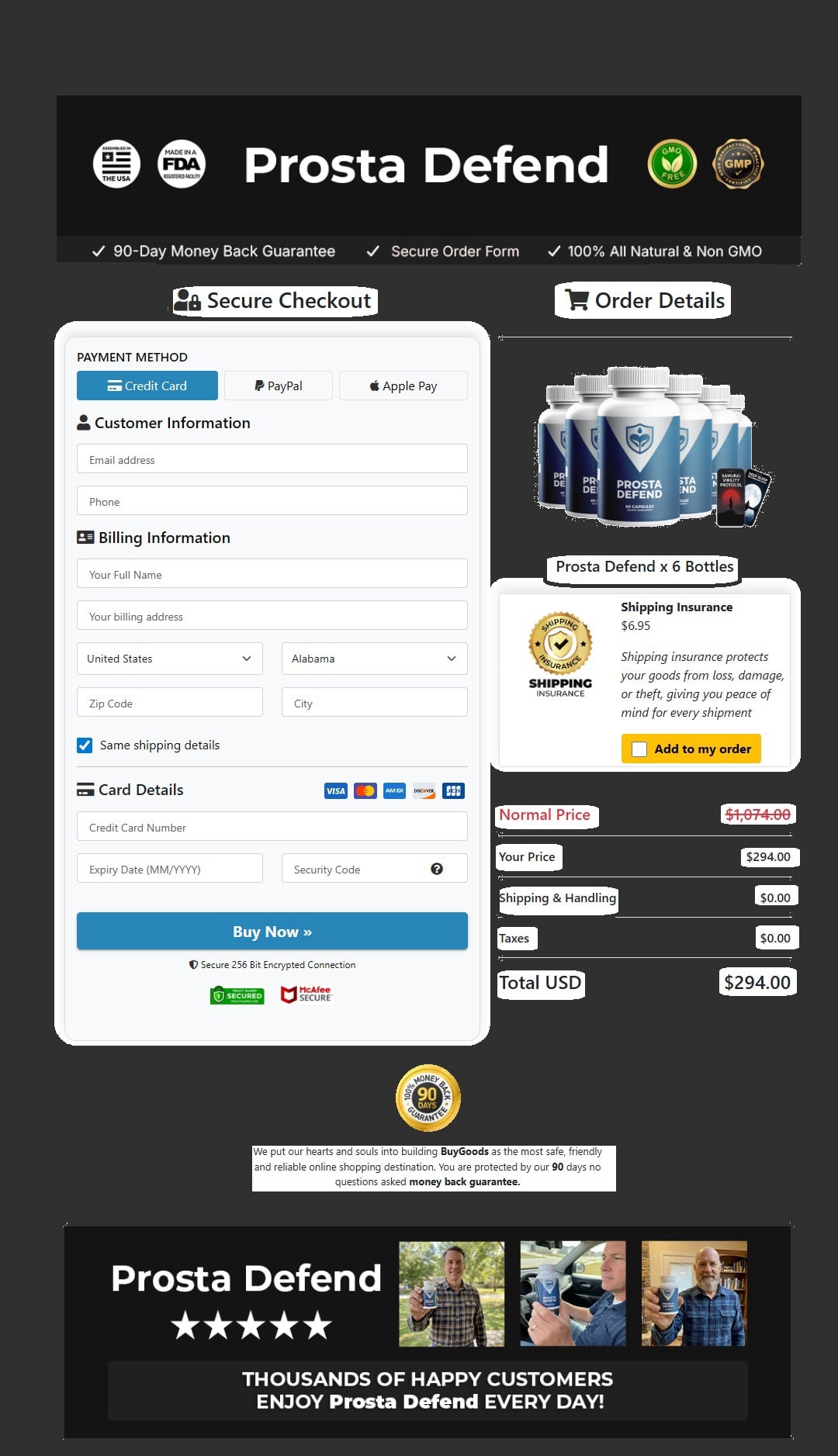 Prosta Defend Check out page 