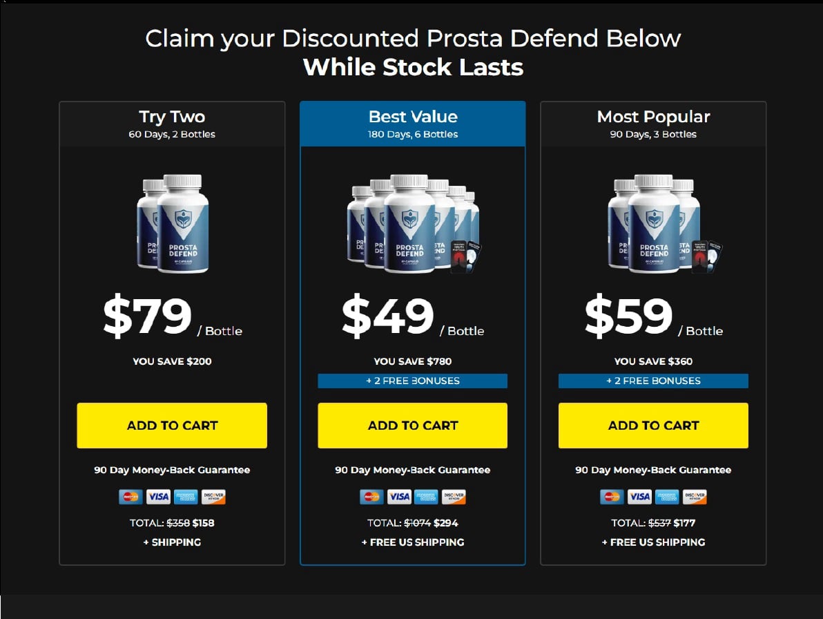 Prosta Defend Order Page